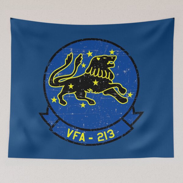 Item preview, USN - VFA-213 Blacklions Fighter Squadron - Grunge Style designed and sold by pzd501.