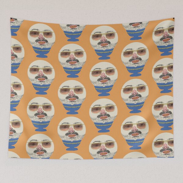 Item preview, Egg face - sunglasses, moustache and stubble designed and sold by Micki Moxie.