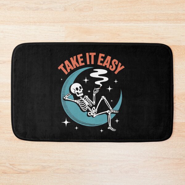 Item preview, Take It Easy – Skull Smoking on the Moon designed and sold by martin max.