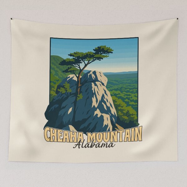 Item preview, Cheaha Mountain Vista – Alabama Vector Landscape designed and sold by Gideon Emmerich.