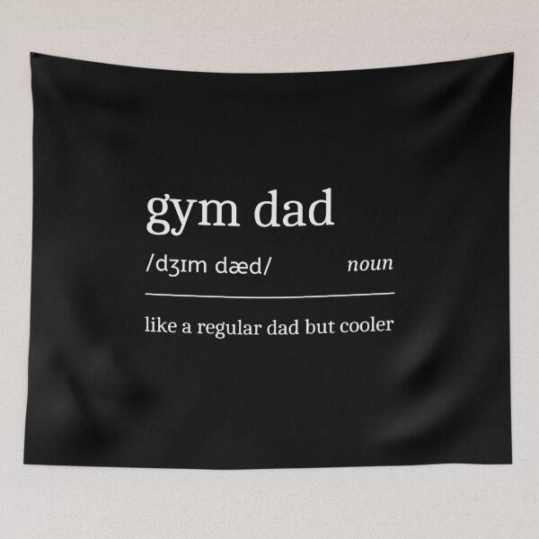 Item preview, Gym Dad Definition Funny Sarcastic Weight Lifting Father designed and sold by StrideSuccess.