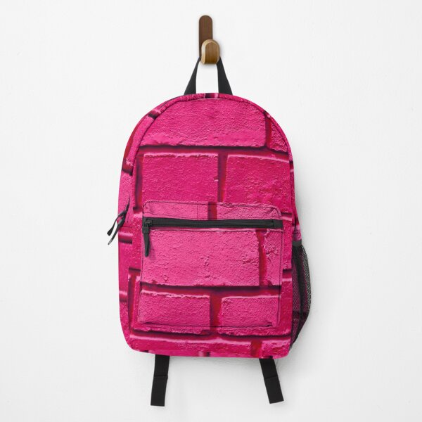 Item preview, Colorful Pop Art Brick Wall — Hot Pink — Minimalist Urban Decor Print designed and sold by hizenhao.