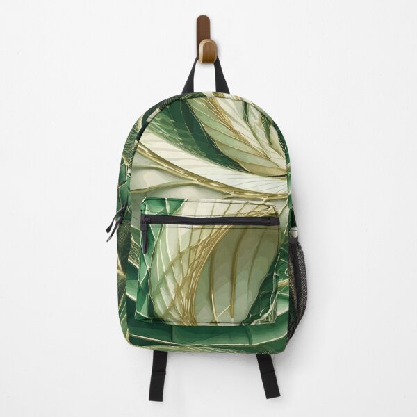 Item preview, Abstract Spiral Green, Gold and White 82 designed and sold by Vicky Brago-Mitchell®.