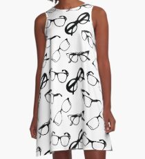 Geeky Glasses A-Line Dress