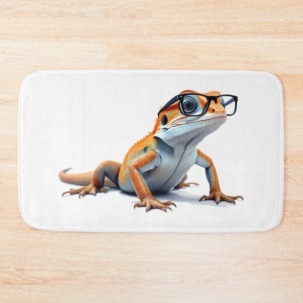 Item preview, A lizard wearing black-framed literary glasses designed and sold by DOG DESIGN.