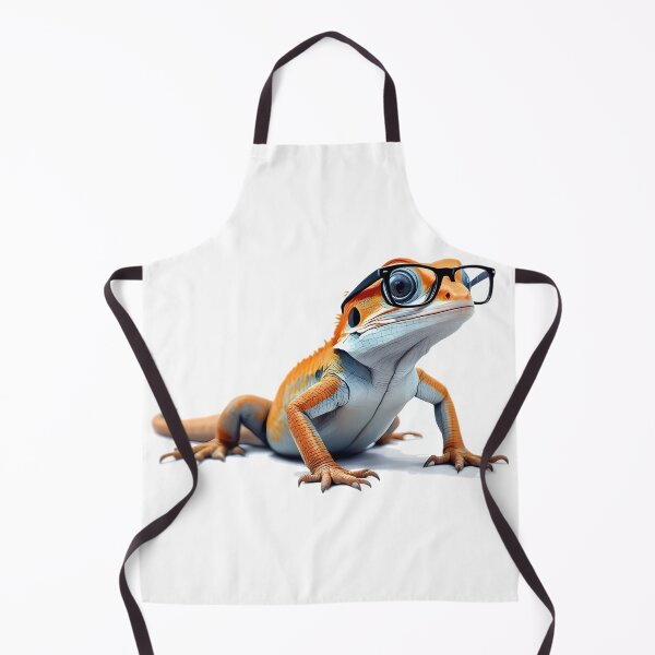 Item preview, A lizard wearing black-framed literary glasses designed and sold by DOG DESIGN.