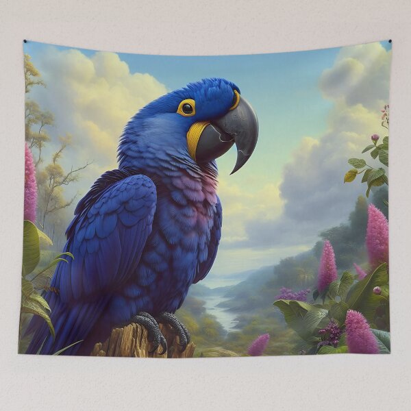 Item preview, Hyacinth Macaw Art #26 | Blue Macaw Lovers designed and sold by ksgraphics222.