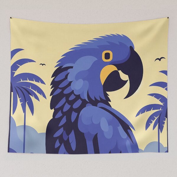 Item preview, Hyacinth Macaw Art #27 | Blue Macaw Lovers designed and sold by ksgraphics222.