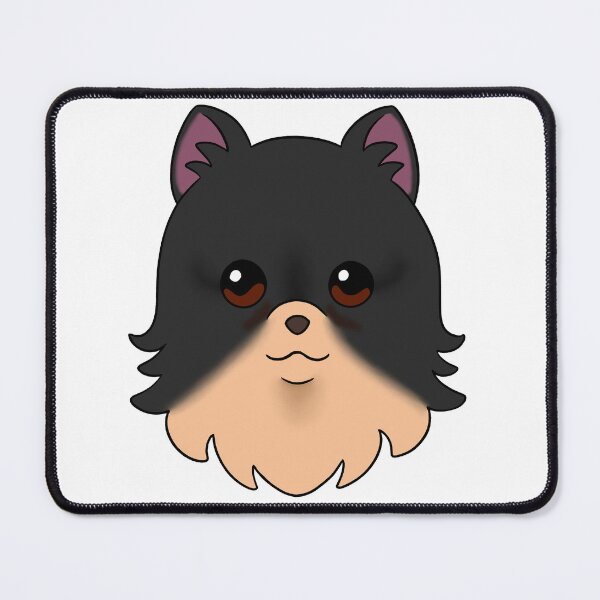Item preview, Black Pomeranian Cream Snout Tear Stains designed and sold by OliRoseArt.