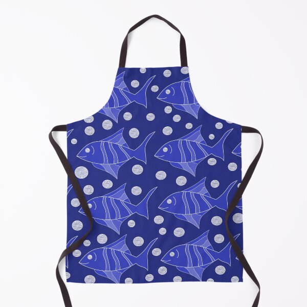 Item preview, Blue Fish Pattern designed and sold by Quennie Bacol Artwork.