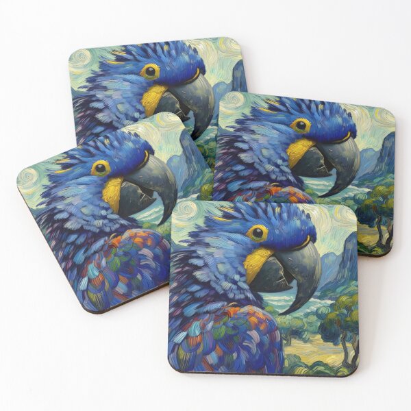 Item preview, Hyacinth Macaw Art #28 | Blue Macaw Lovers designed and sold by ksgraphics222.