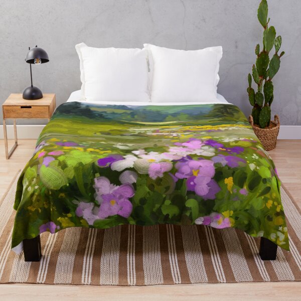 Item preview, Stream of flowers, landscape painting designed and sold by Mikko Tyllinen.