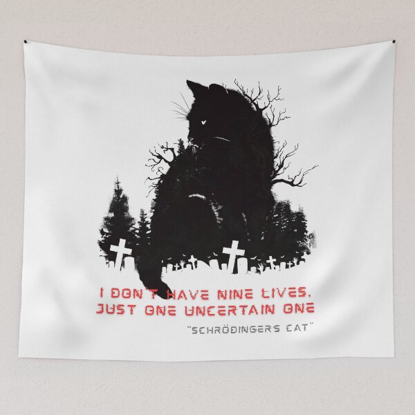 Item preview, Cemetery Cat Design – Quantum Life Mystery designed and sold by E20STUDIO.