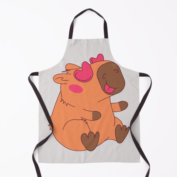 Item preview, Love-Struck Capybara – Cute Cartoon in Love designed and sold by EmeraldeaArt.