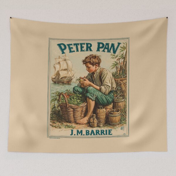 Item preview, A Vintage Poster of Peter Pan - J.M.Barrie  designed and sold by GoodOldVintage.