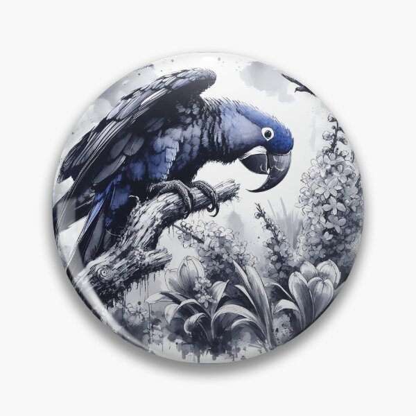 Item preview, Hyacinth Macaw Art #30 | Blue Macaw Lovers designed and sold by ksgraphics222.