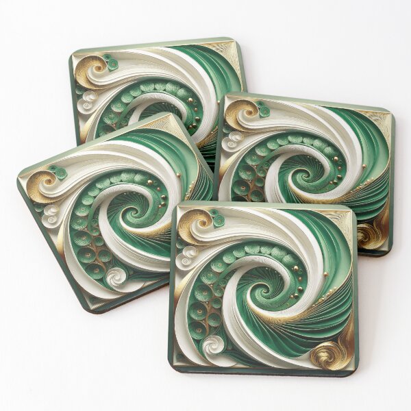 Item preview, Colorful Abstract Fibonacci Art 167 designed and sold by Vicky Brago-Mitchell®.