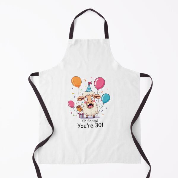 Item preview, Oh sheep you are 30 Birthday cute kawaii meme gift balloons cow designed and sold by CheeseBlueprint.