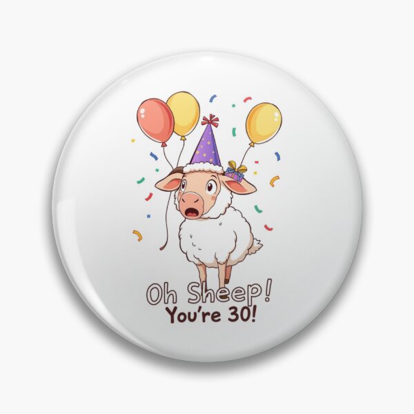 Artikelvorschau, Oh Schaf du bist 30 Geburtstag süß kawaii Meme Geschenk Luftballons Kuh entworfen und verkauft von CheeseBlueprint.