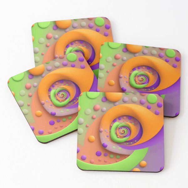 Item preview, Arte abstracto colorido de Fibonacci 185 designed and sold by Vicky Brago-Mitchell®.