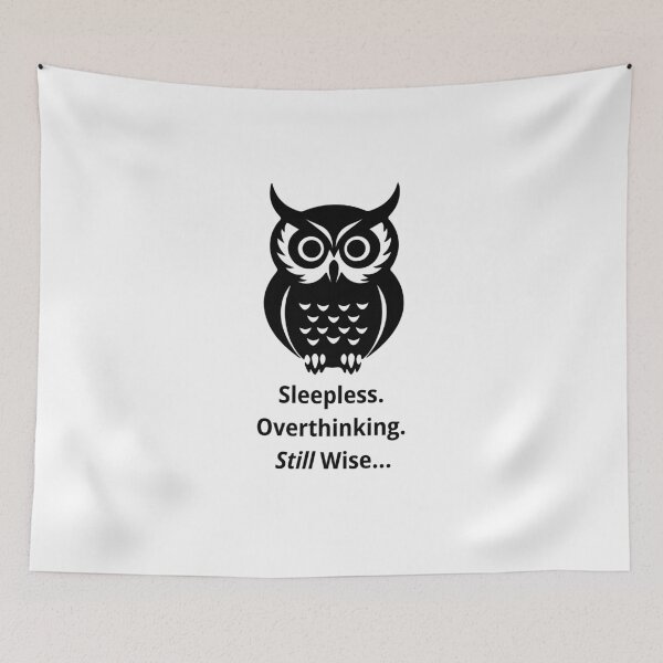 Item preview, Overthinking Owl – Still Wise designed and sold by Teenomix.