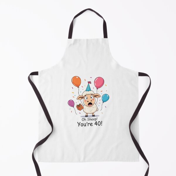 Item preview, Oh sheep you are 40 Birthday cute kawaii meme gift balloons cow designed and sold by CheeseBlueprint.