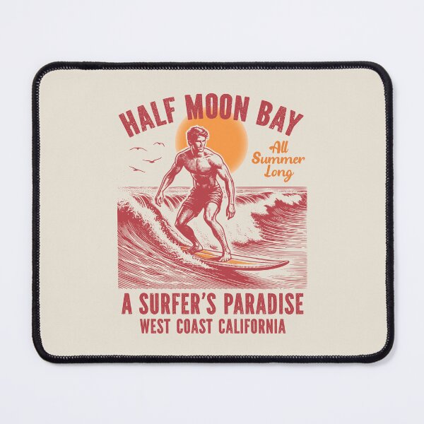 Item preview, Surfing Half Moon Bay Surfers Paradise San Mateo County California designed and sold by eclecTEEq.
