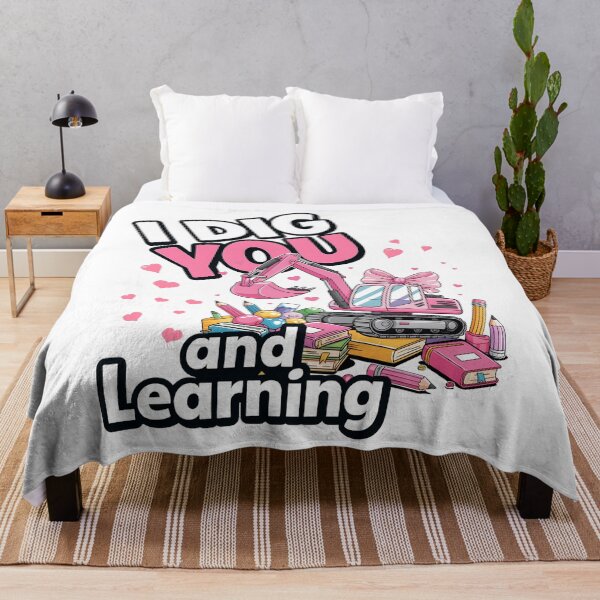 Item preview, I Dig You and Learning Cute Excavator Back to School designed and sold by Fragy72.