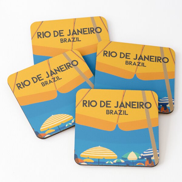 Item preview, Travel Poster Rio De Janeiro Brazil designed and sold by Pink Pineapple Works.