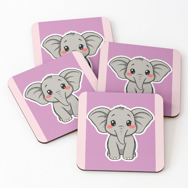Item preview, Cute Small Baby Elephant Sticker designed and sold by Orange Cart.