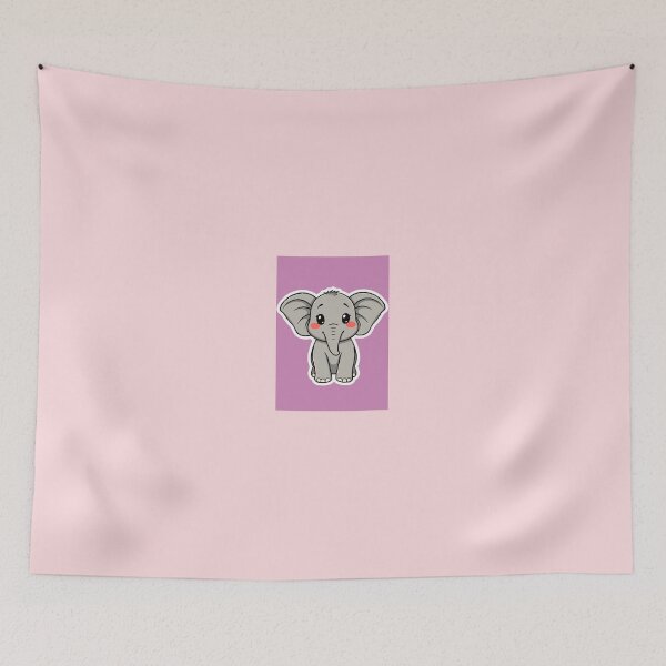Item preview, Cute Small Baby Elephant Sticker designed and sold by Orange Cart.