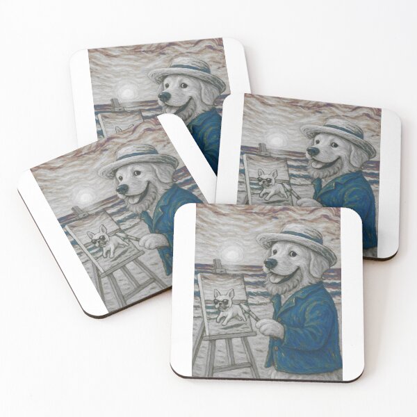 Item preview, A Dog's Artistic Day at the Beach designed and sold by Skyla007.