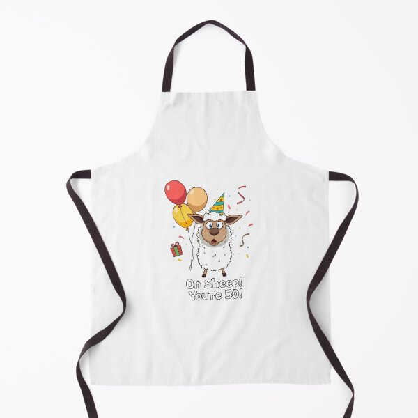 Item preview, Oh sheep you are 50 Birthday cute kawaii meme gift balloons cow designed and sold by CheeseBlueprint.