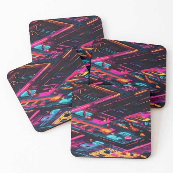 Item preview, Neon Circuit River Flow - AI Art designed and sold by FormIsle.