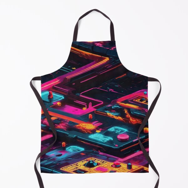 Item preview, Neon Circuit River Flow - AI Art designed and sold by FormIsle.