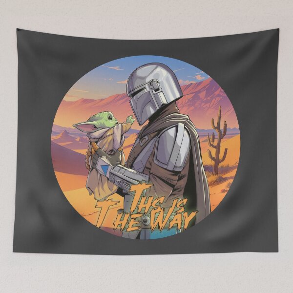 Item preview, Mando & Grogu designed and sold by HardDraw.