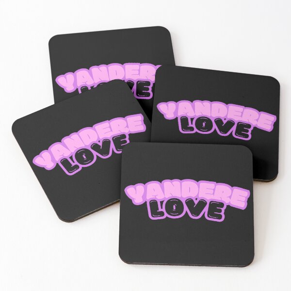 Item preview, Yandere Love Fluffy Cute Kawaii Black Pink and Purple Japanese Phrase designed and sold by OVERSAI.