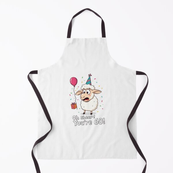Item preview, Oh sheep you are 60 Birthday cute kawaii meme gift balloons cow designed and sold by CheeseBlueprint.