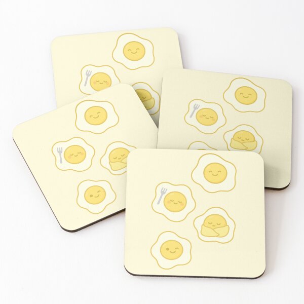 Item preview, Sunny Egg Squad – Pastel Breakfast Pattern designed and sold by Bramble99.