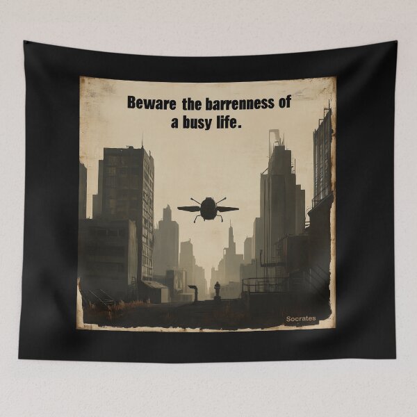 Item preview, Greek Philosophy Socrates Barrenness Of A Busy Life designed and sold by Abstractarium.