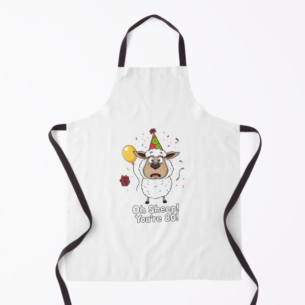 Item preview, Oh sheep you are 80 Birthday cute kawaii meme gift balloons cow designed and sold by CheeseBlueprint.
