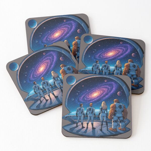 Item preview,  Space explorers gazing at the galactic void designed and sold by LoomisDreams.