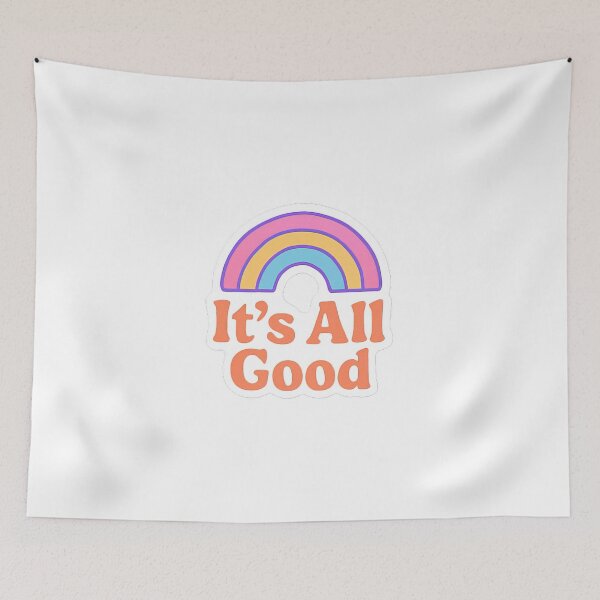 Item preview, It’s All Good Rainbow Retro Sticker designed and sold by ZYAClothingLine.