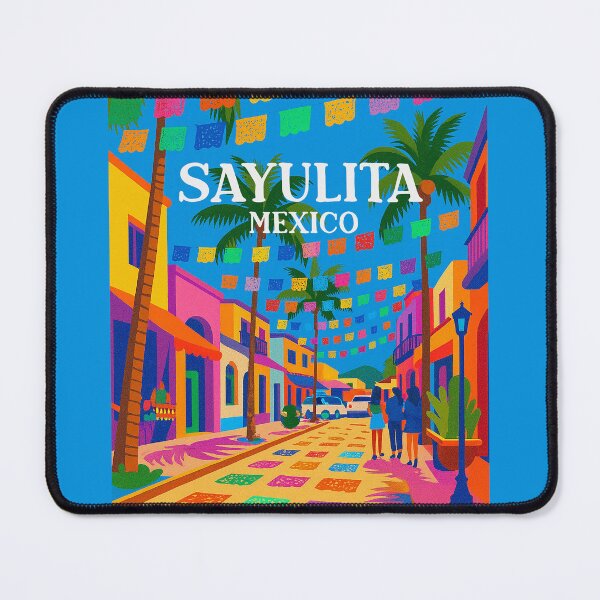 Item preview, Travel Poster Sayulita Mexico designed and sold by Pink Pineapple Works.