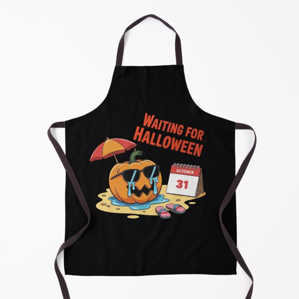 Item preview, Summerween Waiting for Halloween Pumpkin Spooky Summer designed and sold by PietrzakDesign.