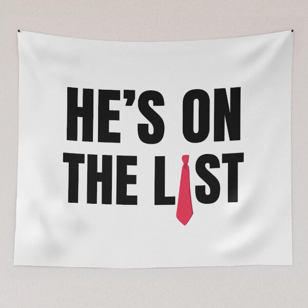 Item preview, He's on the LIST - Trump Epstein Debacle  designed and sold by Thelittlelord.