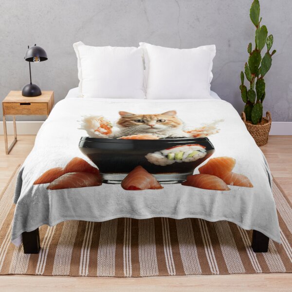 Item preview, Sushi Cat Gang Collection Sushi Bowl Cat Guardian - AI Art designed and sold by FormIsle.