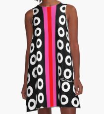 Dots and Stripes A-Line Dress