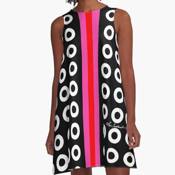 Dots and Stripes A-Line Dress