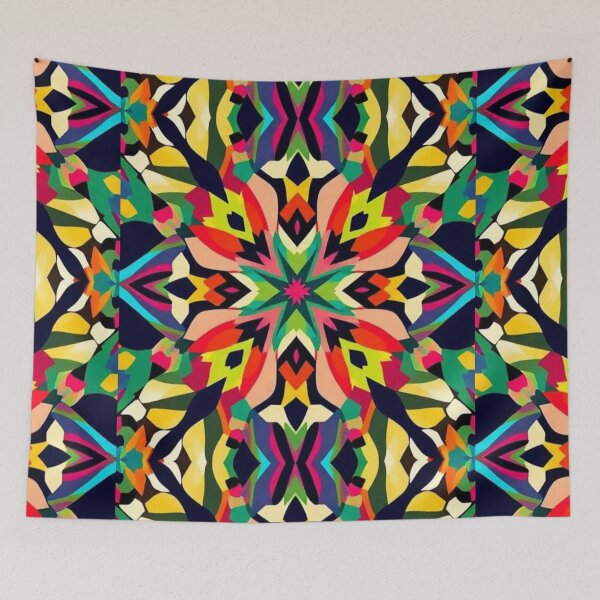 Item preview, Colorful geometric decorative pattern  designed and sold by Dogandesighn.